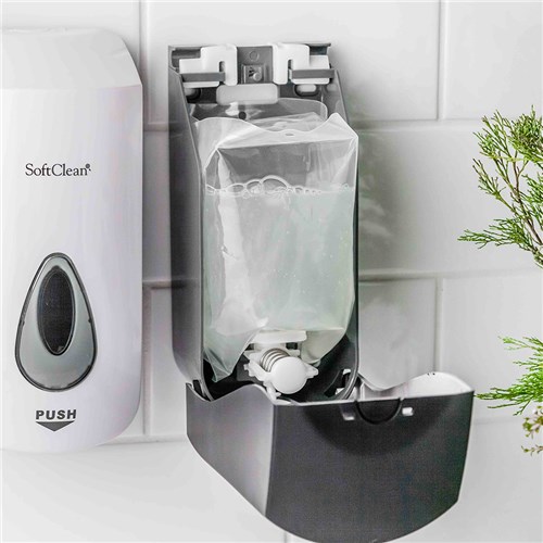 Touch Free Automatic Dispenser Suits Liquid Refill Pods White Soft Clean